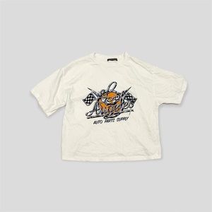 RARE Brandy Melville Los Angels Auto Parts Supply White T-Shirt